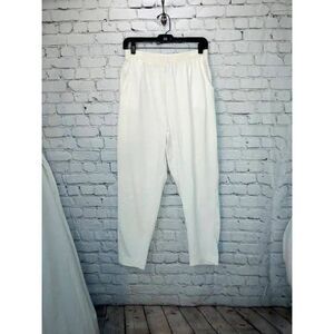 Metropolitan Vintage Women's Size Small White Casual Cotton Blend Pants